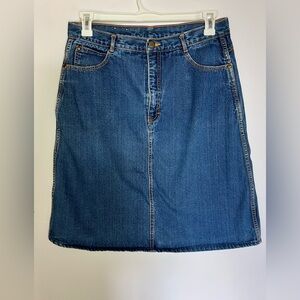 Vintage Gitano Calf Length Denim Skirt Women’s Size 18 100% Cotton